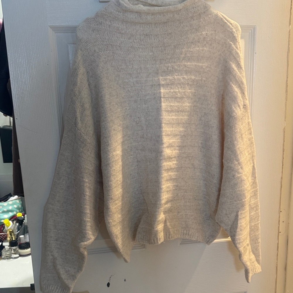 Prologue Cream Cowl Neck Sweater